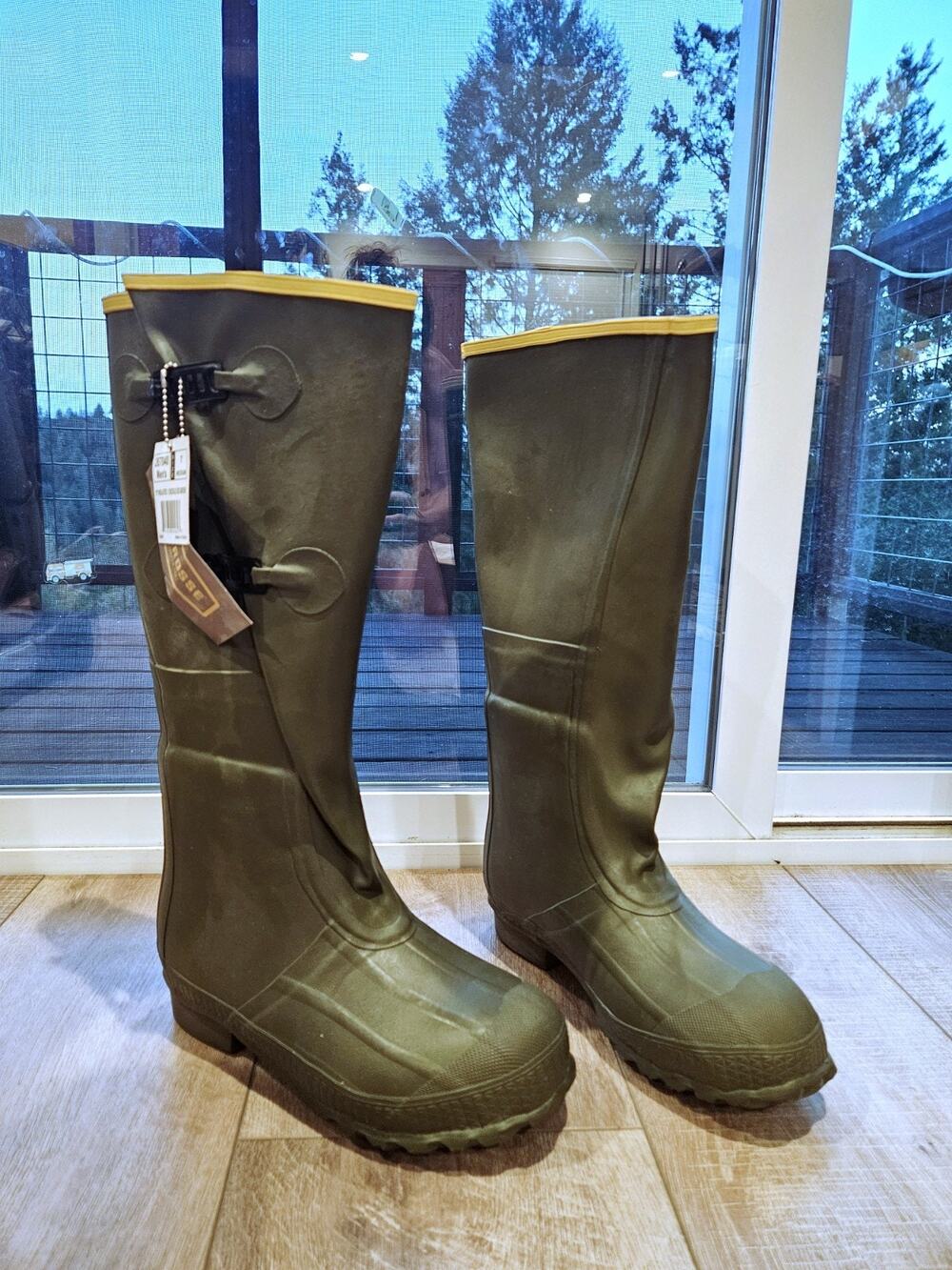 NIB LaCrosse Insulated 2-Buckle 18" Boots OD Green 267040 Men's Size 7